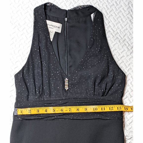 Evan Picone Black Sleeveless Dress - Picture 3 of 8